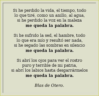 Nos queda la palabra