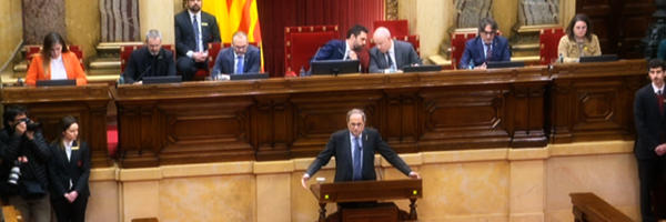 Terremoto en el Parlament. Torra pierde el escaÃ±o. RoldÃ¡n la lÃ­a y Torrent suspende el pleno